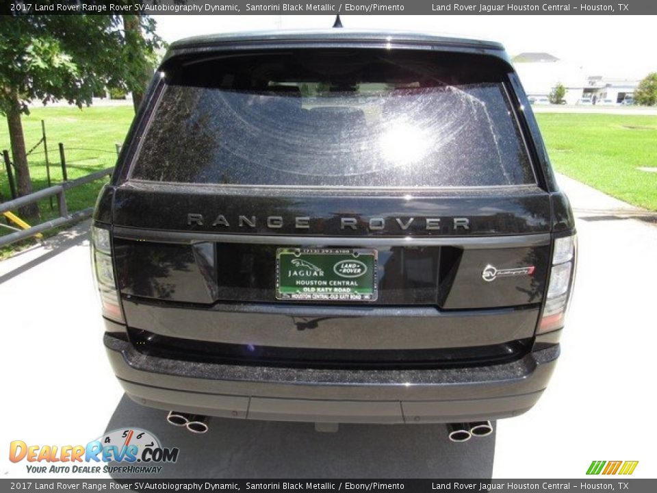 2017 Land Rover Range Rover SVAutobiography Dynamic Santorini Black Metallic / Ebony/Pimento Photo #8