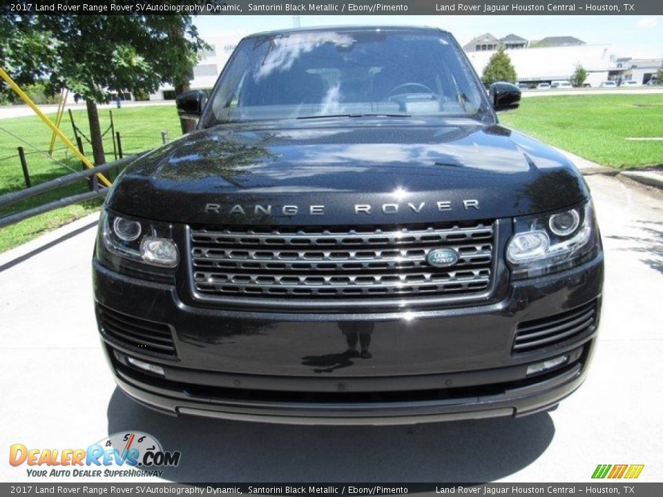 2017 Land Rover Range Rover SVAutobiography Dynamic Santorini Black Metallic / Ebony/Pimento Photo #9