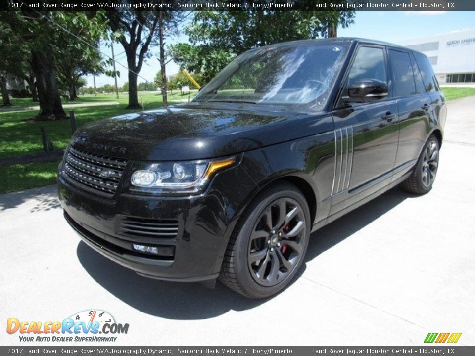 2017 Land Rover Range Rover SVAutobiography Dynamic Santorini Black Metallic / Ebony/Pimento Photo #10