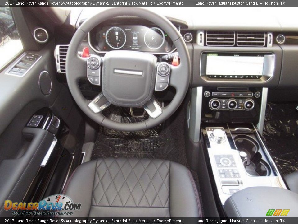 2017 Land Rover Range Rover SVAutobiography Dynamic Santorini Black Metallic / Ebony/Pimento Photo #13