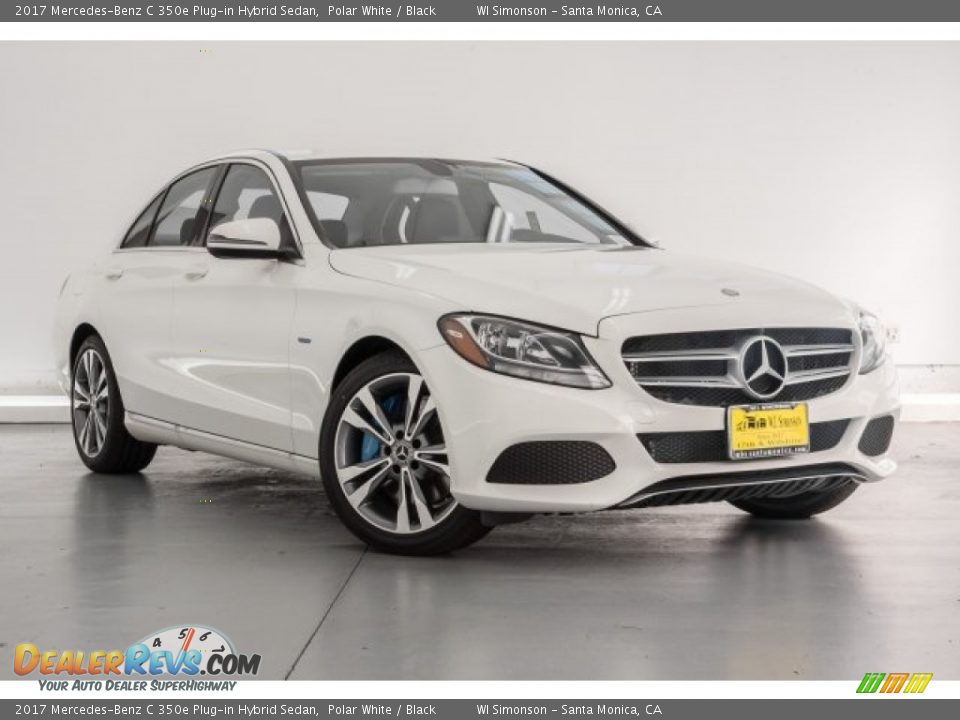 2017 Mercedes-Benz C 350e Plug-in Hybrid Sedan Polar White / Black Photo #13