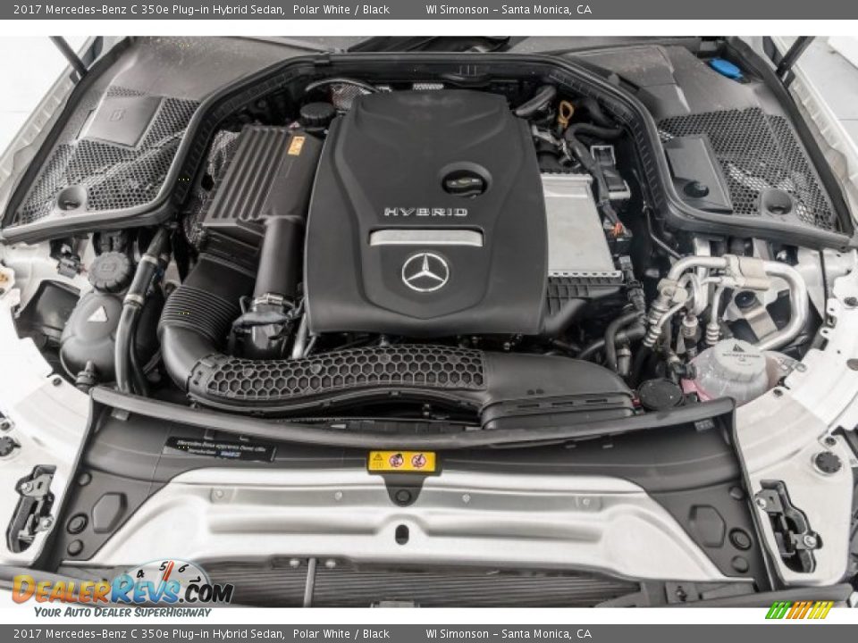 2017 Mercedes-Benz C 350e Plug-in Hybrid Sedan Polar White / Black Photo #9