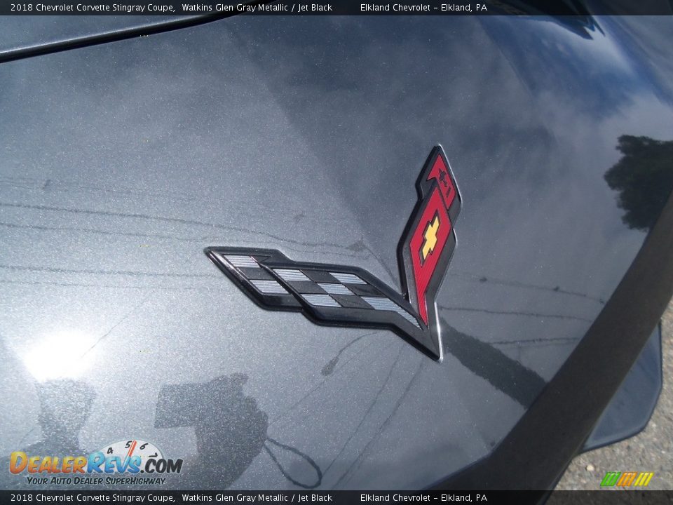 2018 Chevrolet Corvette Stingray Coupe Watkins Glen Gray Metallic / Jet Black Photo #4