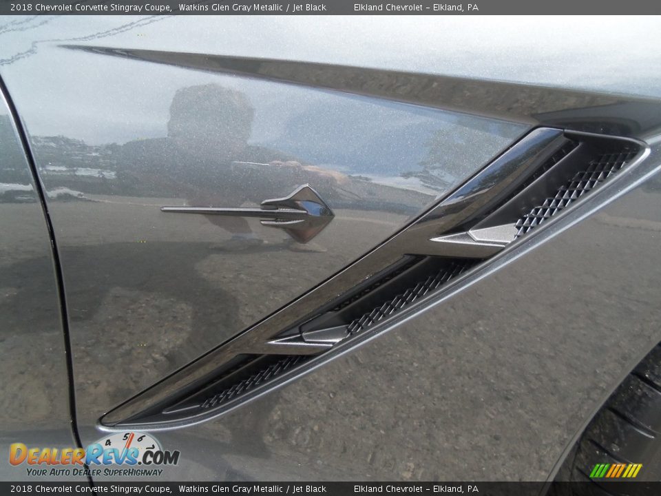 2018 Chevrolet Corvette Stingray Coupe Watkins Glen Gray Metallic / Jet Black Photo #7