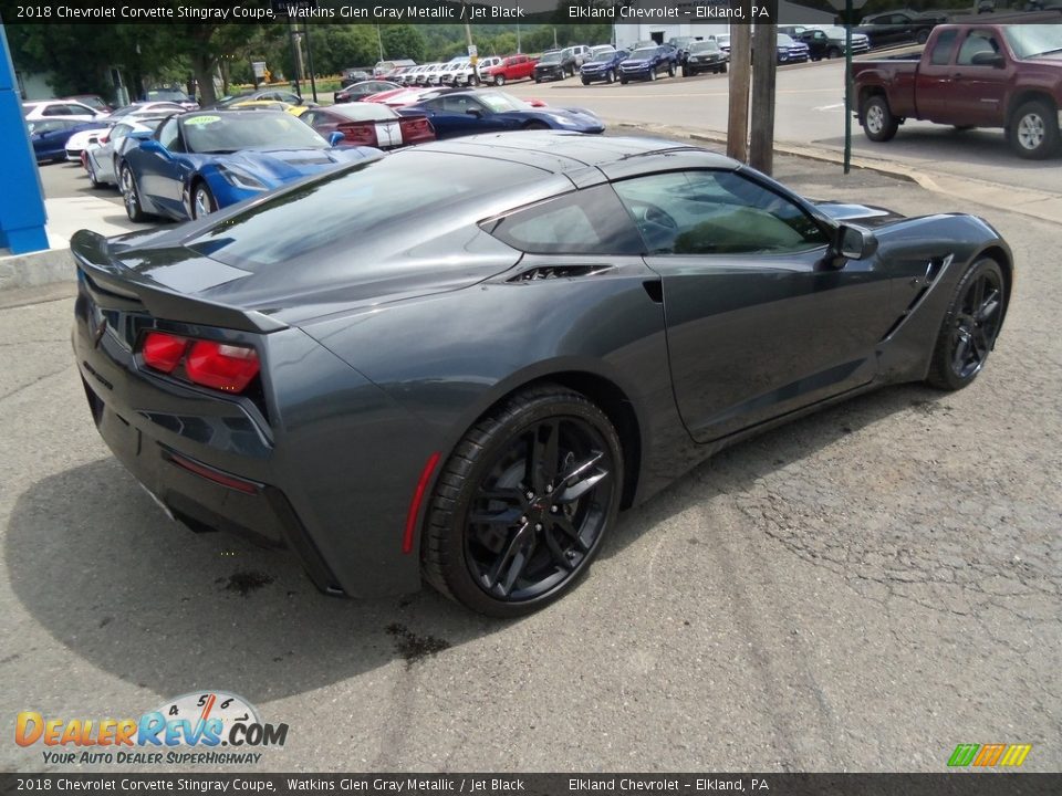 2018 Chevrolet Corvette Stingray Coupe Watkins Glen Gray Metallic / Jet Black Photo #8