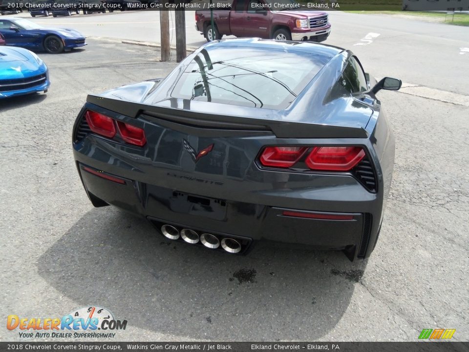 2018 Chevrolet Corvette Stingray Coupe Watkins Glen Gray Metallic / Jet Black Photo #9