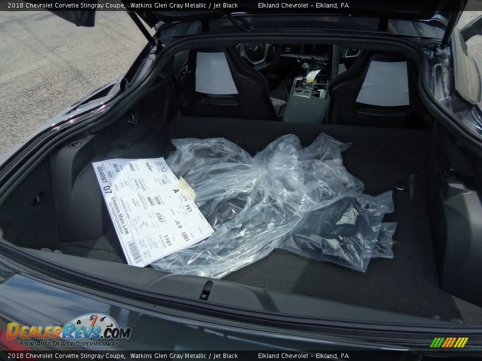 2018 Chevrolet Corvette Stingray Coupe Watkins Glen Gray Metallic / Jet Black Photo #10