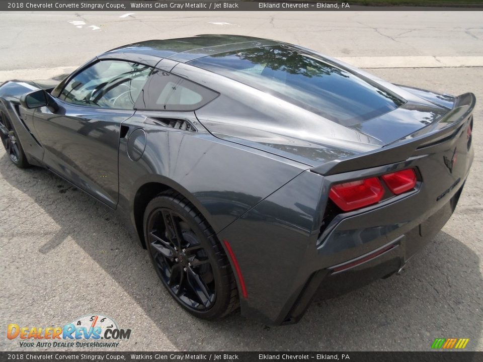 2018 Chevrolet Corvette Stingray Coupe Watkins Glen Gray Metallic / Jet Black Photo #11