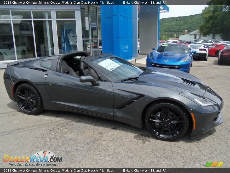Watkins Glen Gray Metallic 2018 Chevrolet Corvette Stingray Coupe Photo #19