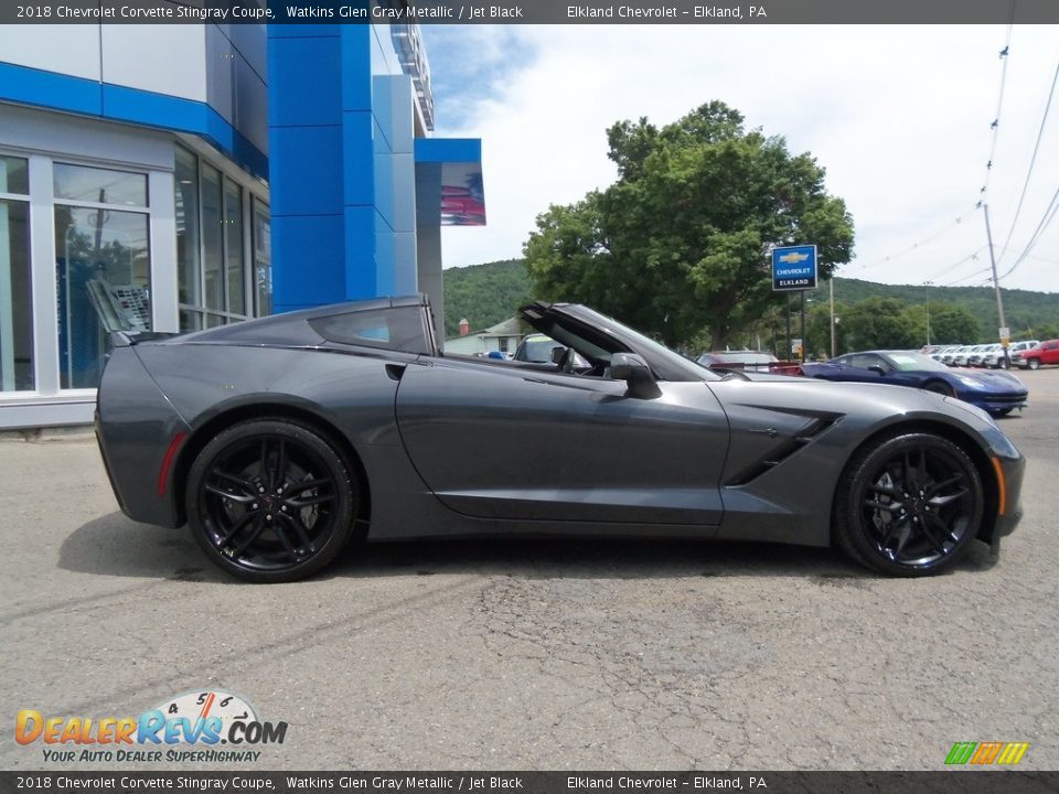2018 Chevrolet Corvette Stingray Coupe Watkins Glen Gray Metallic / Jet Black Photo #20