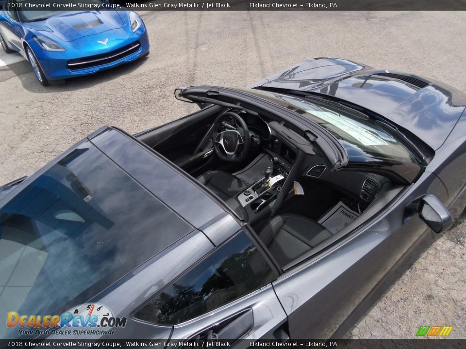 2018 Chevrolet Corvette Stingray Coupe Watkins Glen Gray Metallic / Jet Black Photo #21