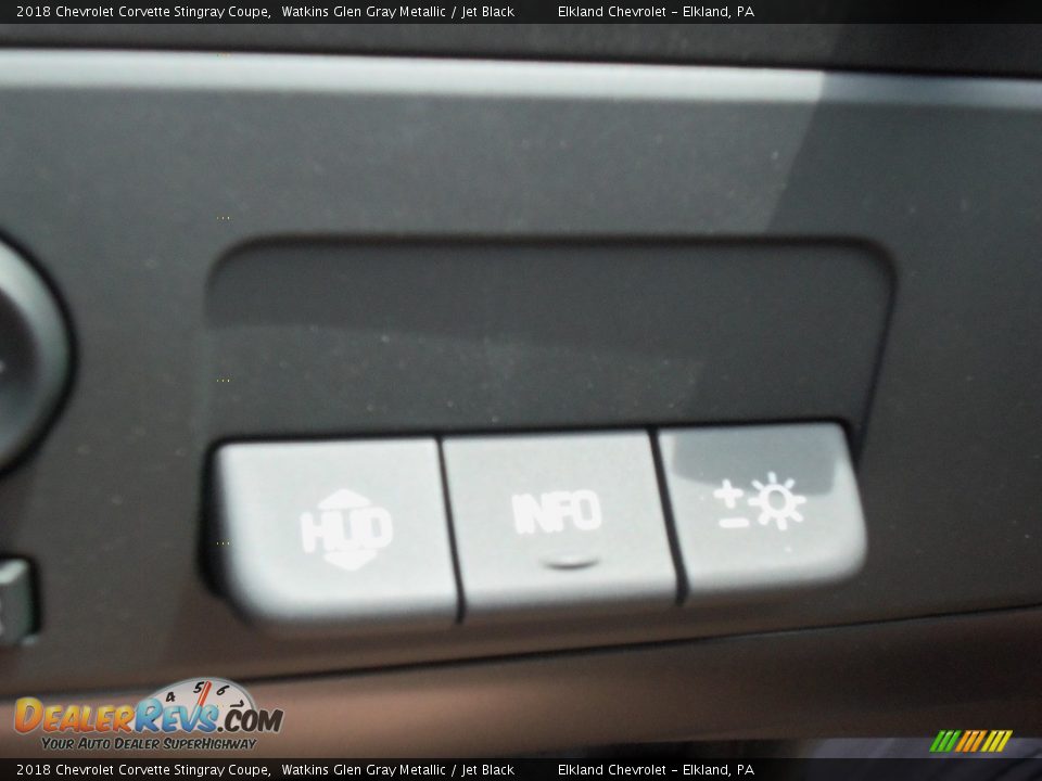 2018 Chevrolet Corvette Stingray Coupe Watkins Glen Gray Metallic / Jet Black Photo #24