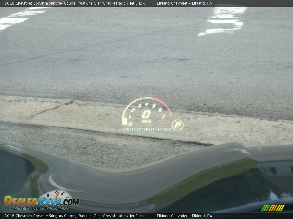 2018 Chevrolet Corvette Stingray Coupe Watkins Glen Gray Metallic / Jet Black Photo #25