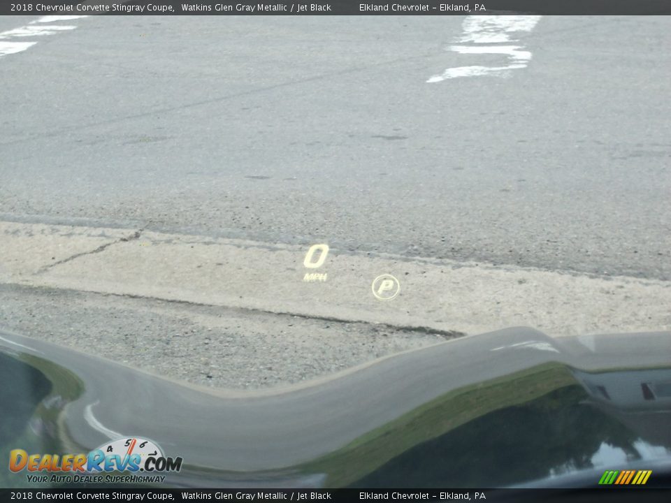 2018 Chevrolet Corvette Stingray Coupe Watkins Glen Gray Metallic / Jet Black Photo #26