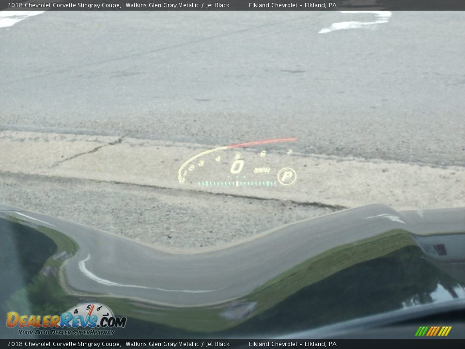 2018 Chevrolet Corvette Stingray Coupe Watkins Glen Gray Metallic / Jet Black Photo #27