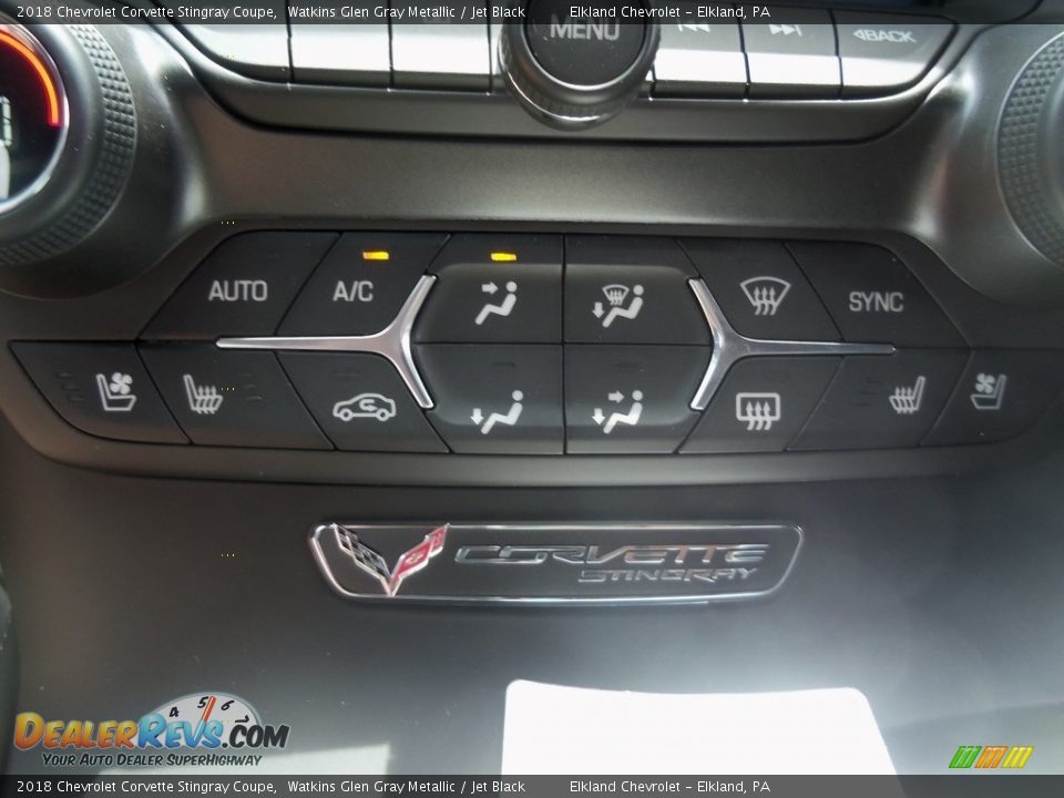 2018 Chevrolet Corvette Stingray Coupe Watkins Glen Gray Metallic / Jet Black Photo #31