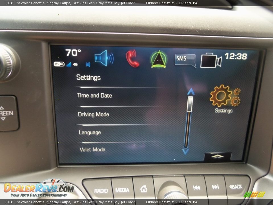 2018 Chevrolet Corvette Stingray Coupe Watkins Glen Gray Metallic / Jet Black Photo #32