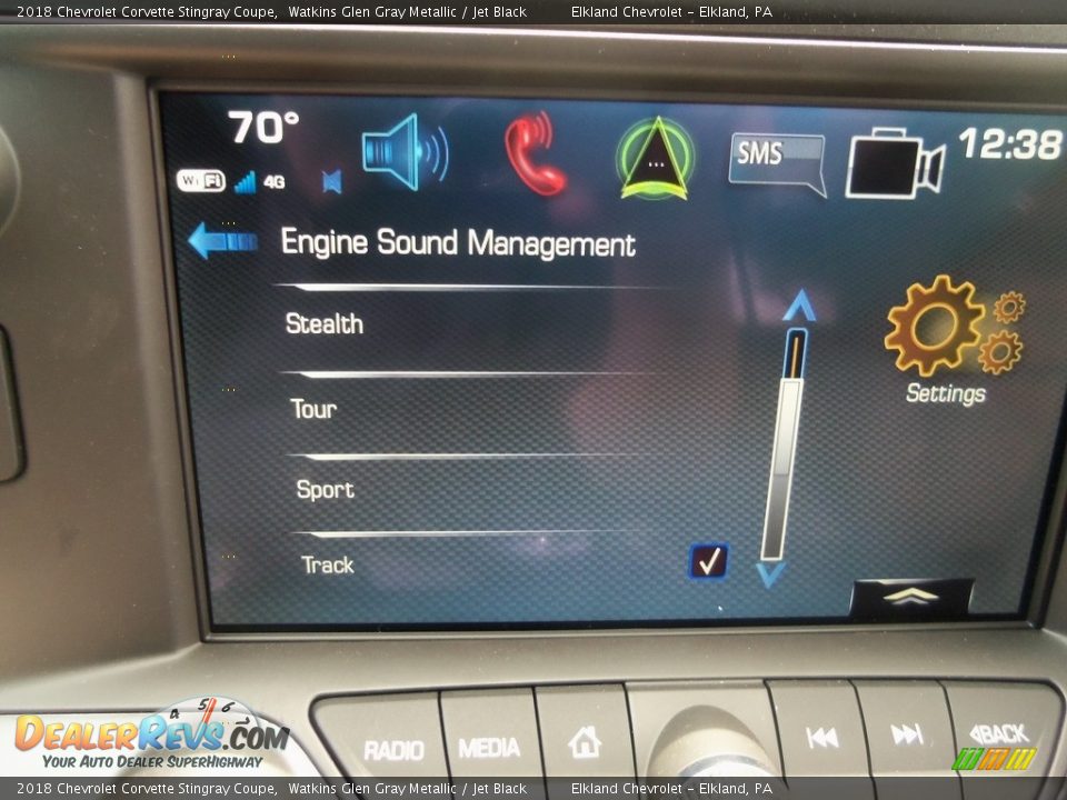 2018 Chevrolet Corvette Stingray Coupe Watkins Glen Gray Metallic / Jet Black Photo #34