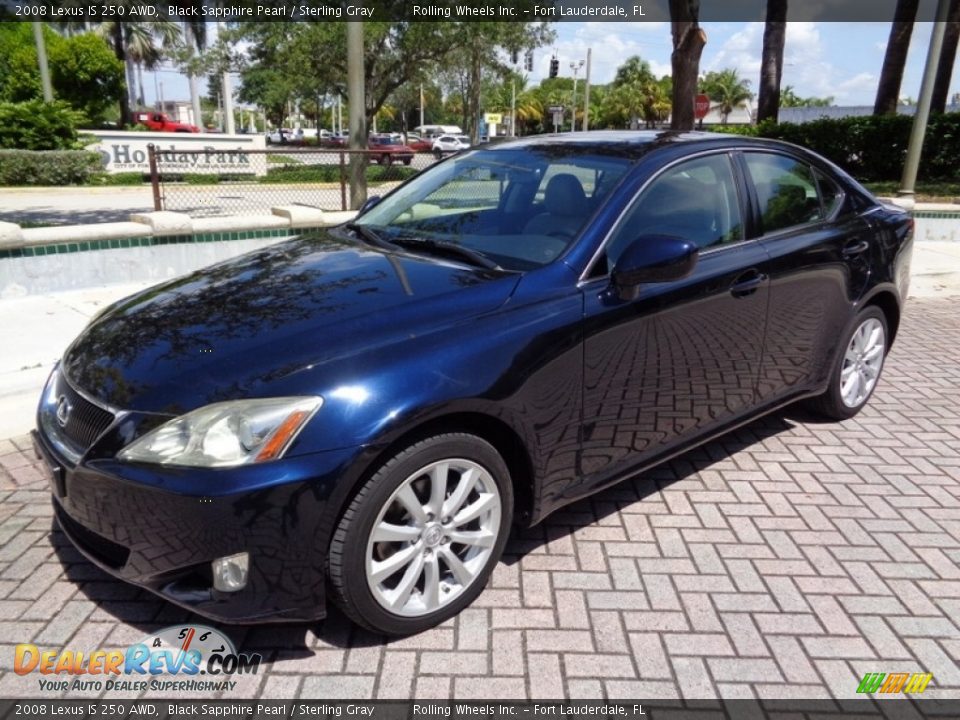 2008 Lexus IS 250 AWD Black Sapphire Pearl / Sterling Gray Photo #1