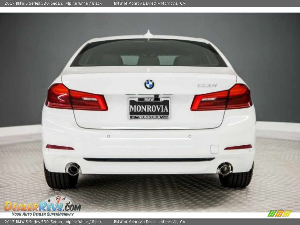 2017 BMW 5 Series 530i Sedan Alpine White / Black Photo #4