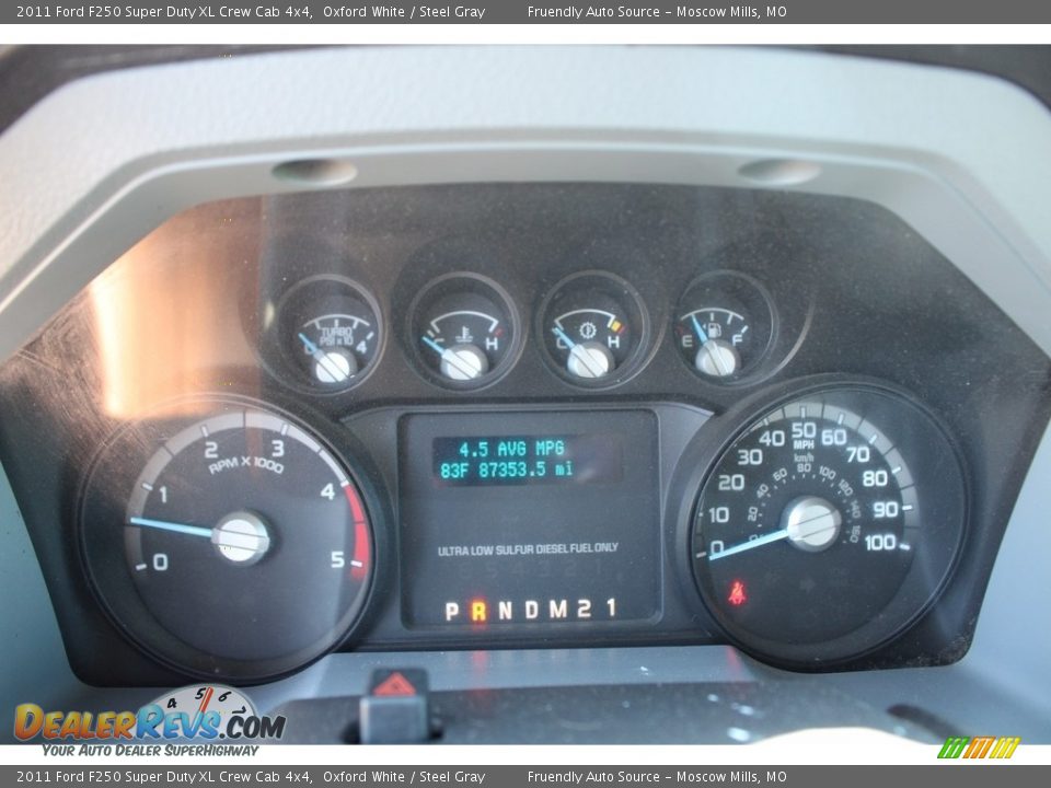 2011 Ford F250 Super Duty XL Crew Cab 4x4 Oxford White / Steel Gray Photo #29