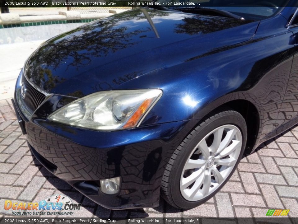 2008 Lexus IS 250 AWD Black Sapphire Pearl / Sterling Gray Photo #31
