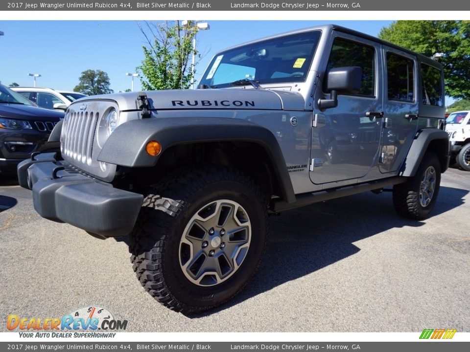 2017 Jeep Wrangler Unlimited Rubicon 4x4 Billet Silver Metallic / Black Photo #1