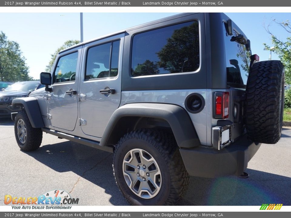 2017 Jeep Wrangler Unlimited Rubicon 4x4 Billet Silver Metallic / Black Photo #2