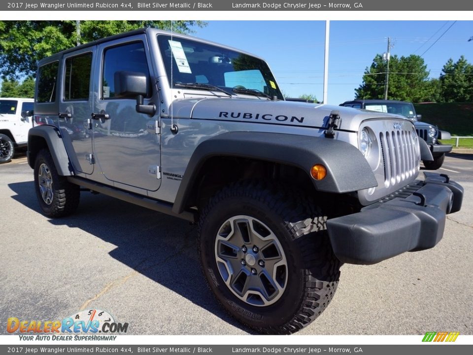 2017 Jeep Wrangler Unlimited Rubicon 4x4 Billet Silver Metallic / Black Photo #4