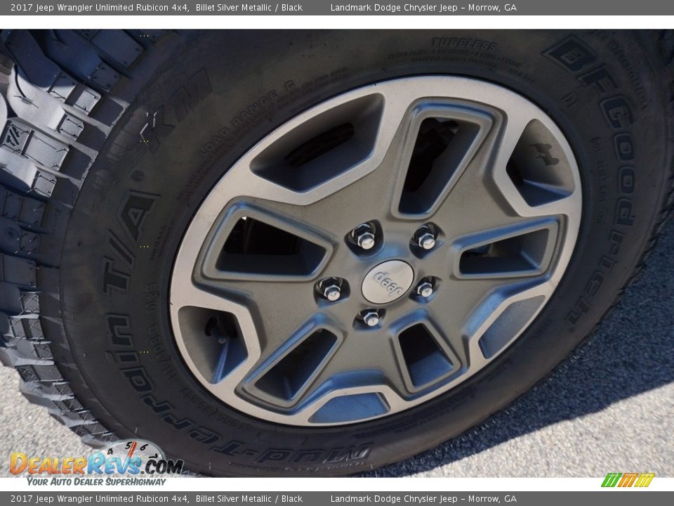 2017 Jeep Wrangler Unlimited Rubicon 4x4 Billet Silver Metallic / Black Photo #7