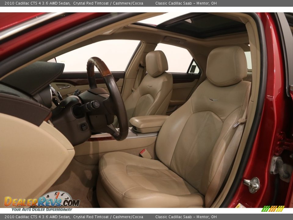 2010 Cadillac CTS 4 3.6 AWD Sedan Crystal Red Tintcoat / Cashmere/Cocoa Photo #6