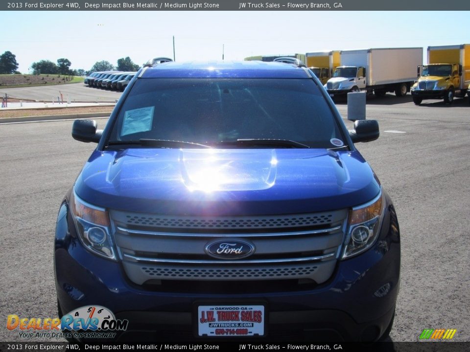 2013 Ford Explorer 4WD Deep Impact Blue Metallic / Medium Light Stone Photo #7