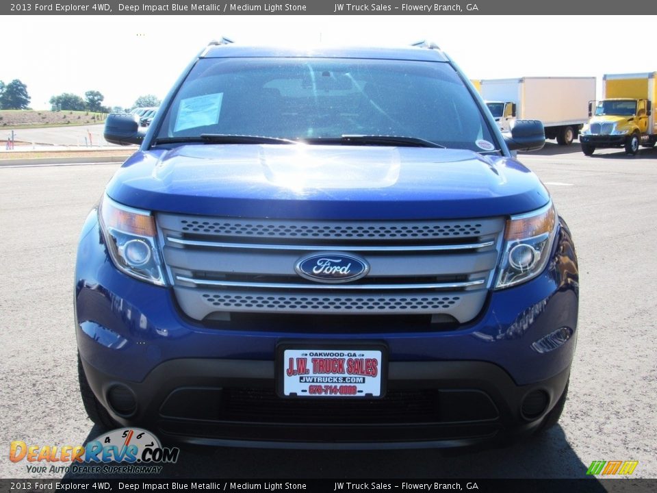 2013 Ford Explorer 4WD Deep Impact Blue Metallic / Medium Light Stone Photo #8