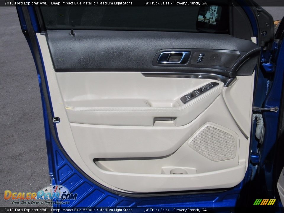 2013 Ford Explorer 4WD Deep Impact Blue Metallic / Medium Light Stone Photo #16
