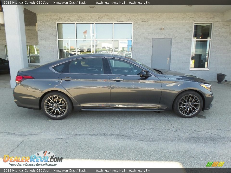 2018 Hyundai Genesis G80 Sport Himalayan Gray / Black Photo #2