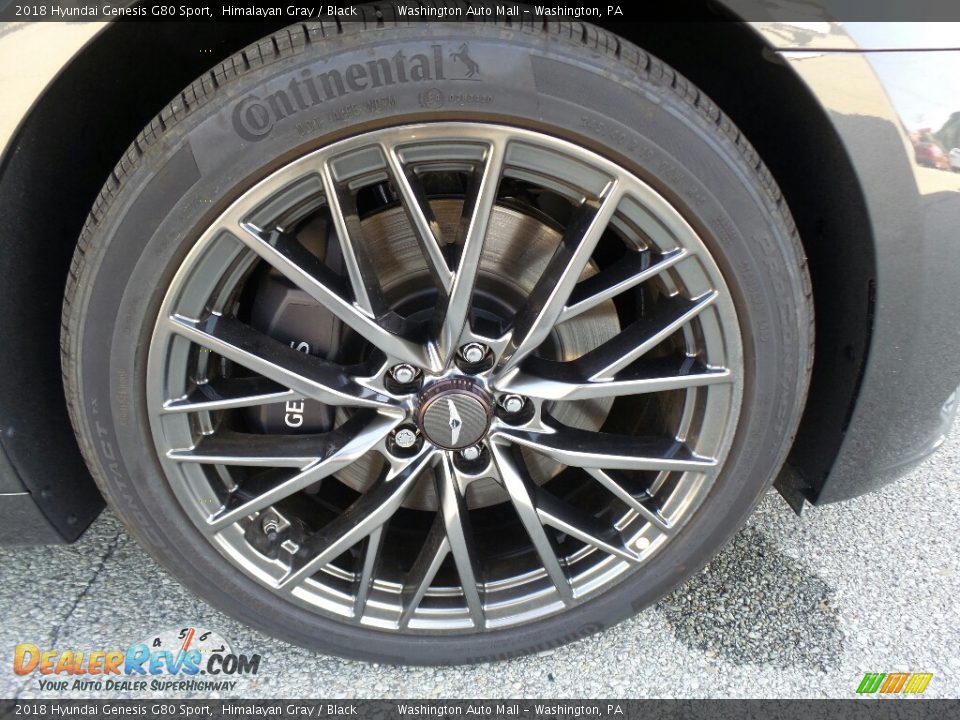 2018 Hyundai Genesis G80 Sport Himalayan Gray / Black Photo #3