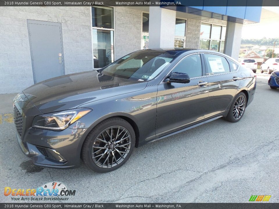 2018 Hyundai Genesis G80 Sport Himalayan Gray / Black Photo #5