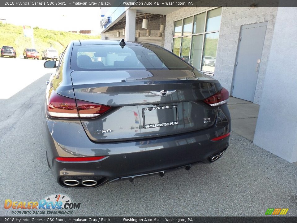 2018 Hyundai Genesis G80 Sport Himalayan Gray / Black Photo #9