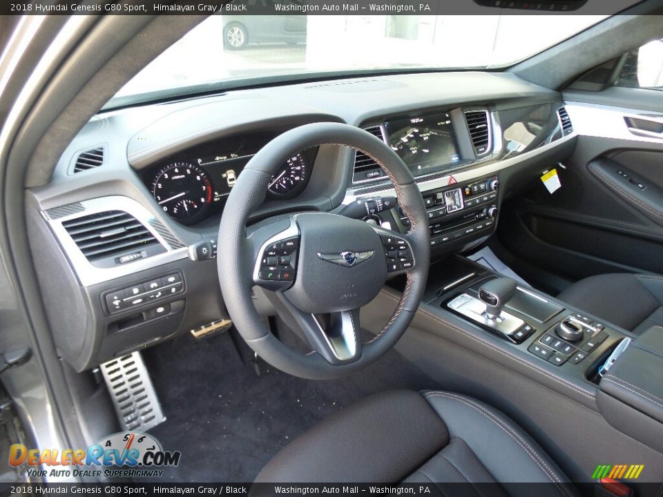 2018 Hyundai Genesis G80 Sport Himalayan Gray / Black Photo #11