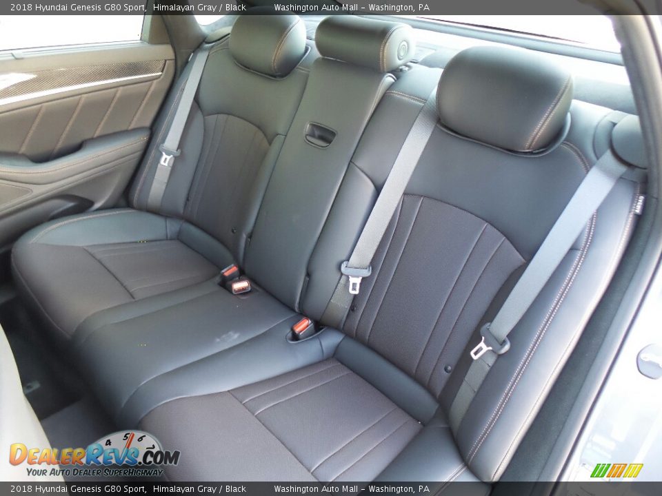 2018 Hyundai Genesis G80 Sport Himalayan Gray / Black Photo #13