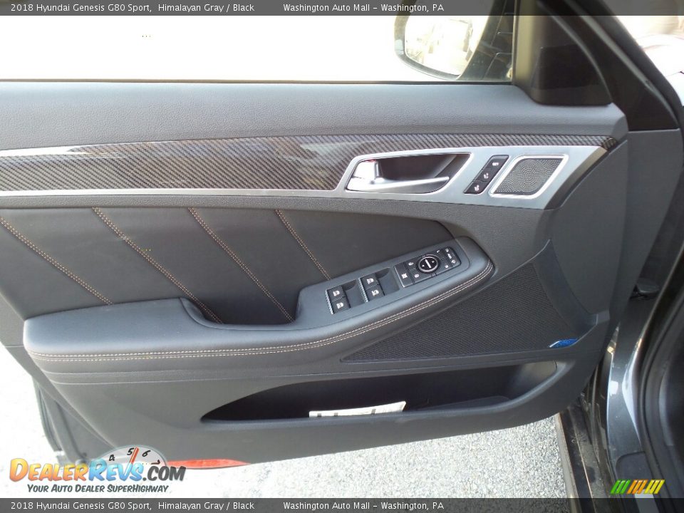 2018 Hyundai Genesis G80 Sport Himalayan Gray / Black Photo #15