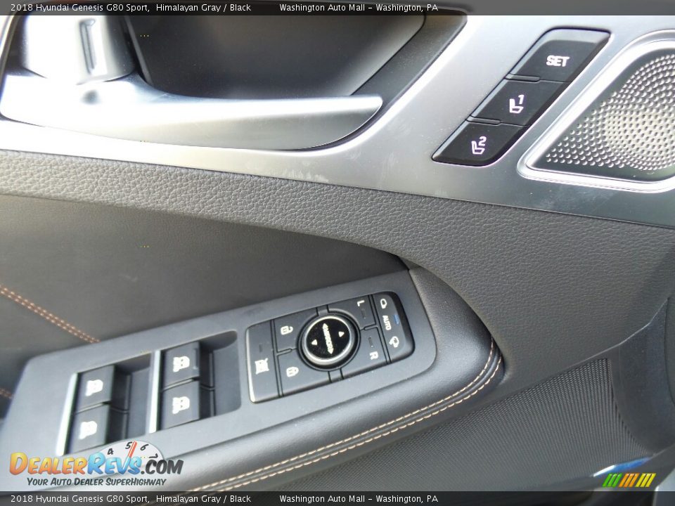 2018 Hyundai Genesis G80 Sport Himalayan Gray / Black Photo #16