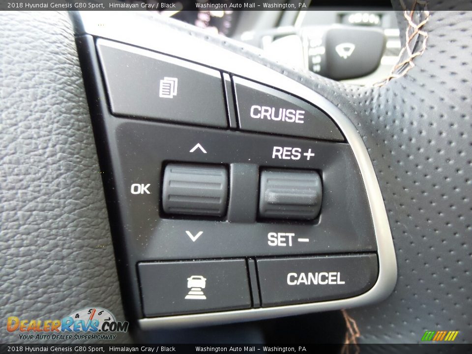 2018 Hyundai Genesis G80 Sport Himalayan Gray / Black Photo #24