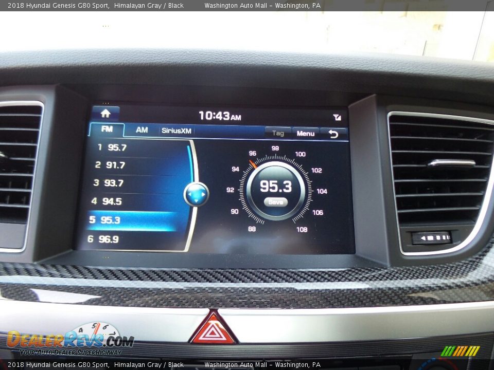 2018 Hyundai Genesis G80 Sport Himalayan Gray / Black Photo #26