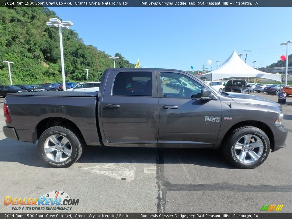 2014 Ram 1500 Sport Crew Cab 4x4 Granite Crystal Metallic / Black Photo #6