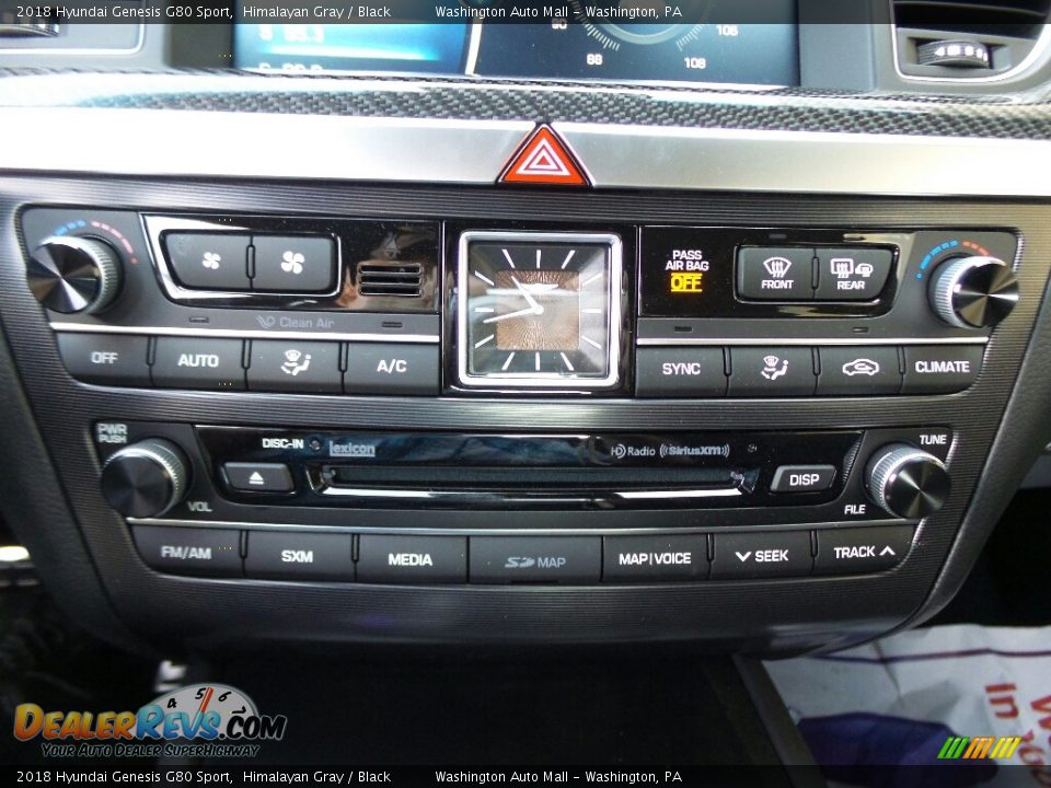 2018 Hyundai Genesis G80 Sport Himalayan Gray / Black Photo #27