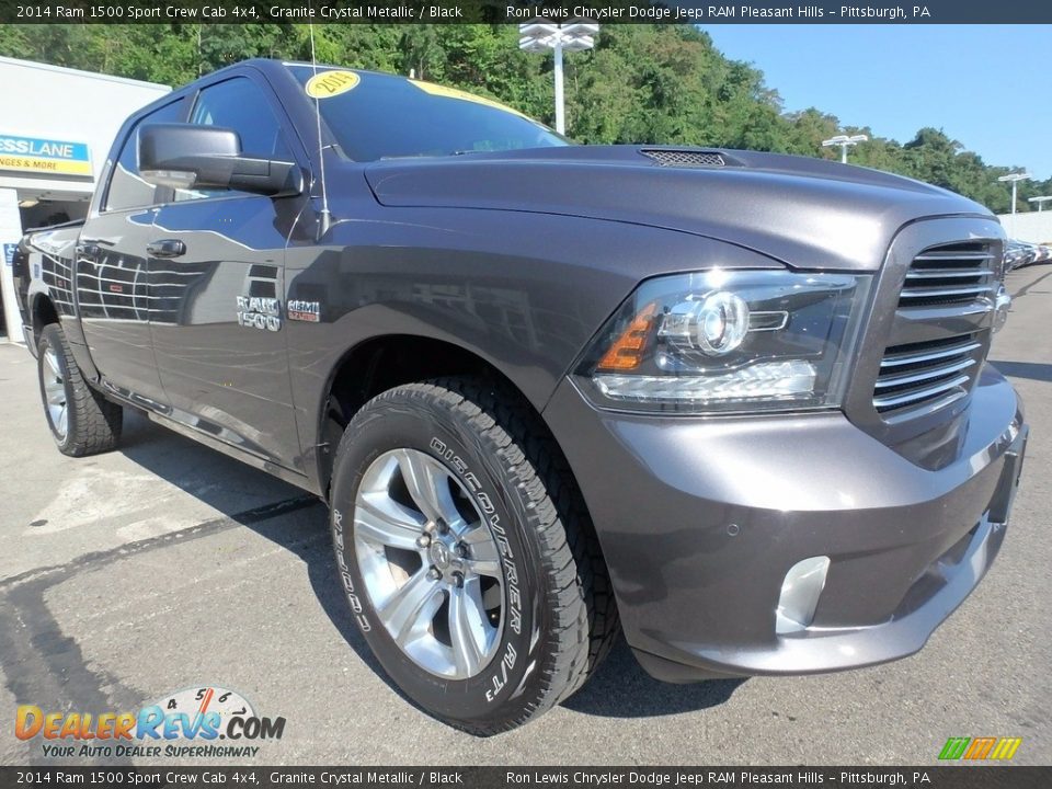 2014 Ram 1500 Sport Crew Cab 4x4 Granite Crystal Metallic / Black Photo #7