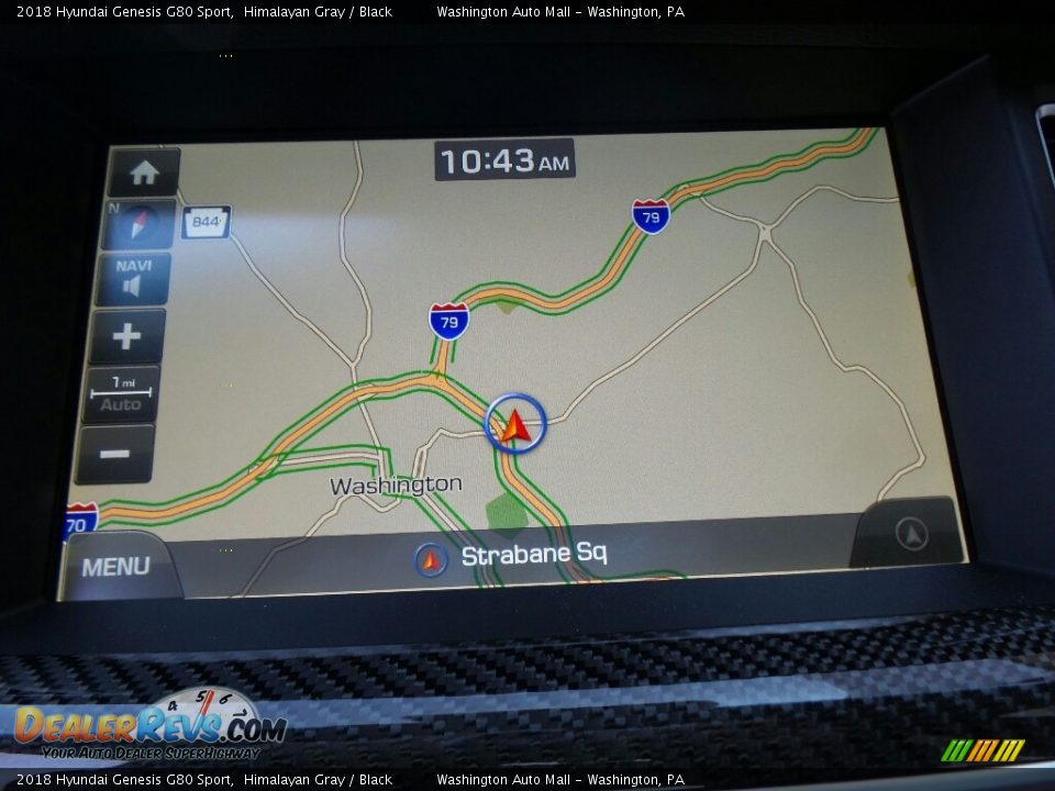 2018 Hyundai Genesis G80 Sport Himalayan Gray / Black Photo #28