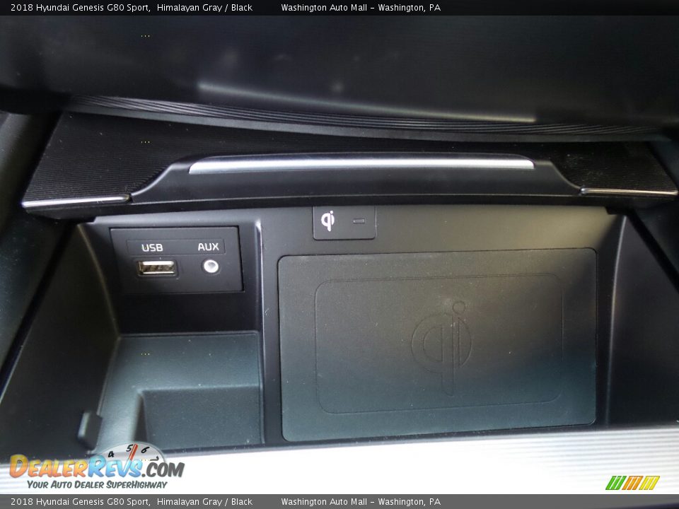 2018 Hyundai Genesis G80 Sport Himalayan Gray / Black Photo #30
