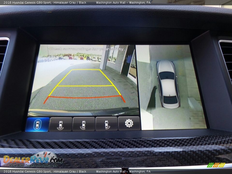 2018 Hyundai Genesis G80 Sport Himalayan Gray / Black Photo #32